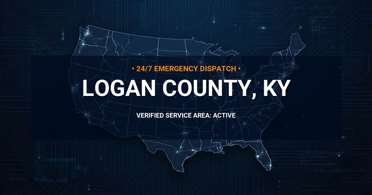 Emergency Plumbing Dispatch Map for Logan County Plumbing Logistics
