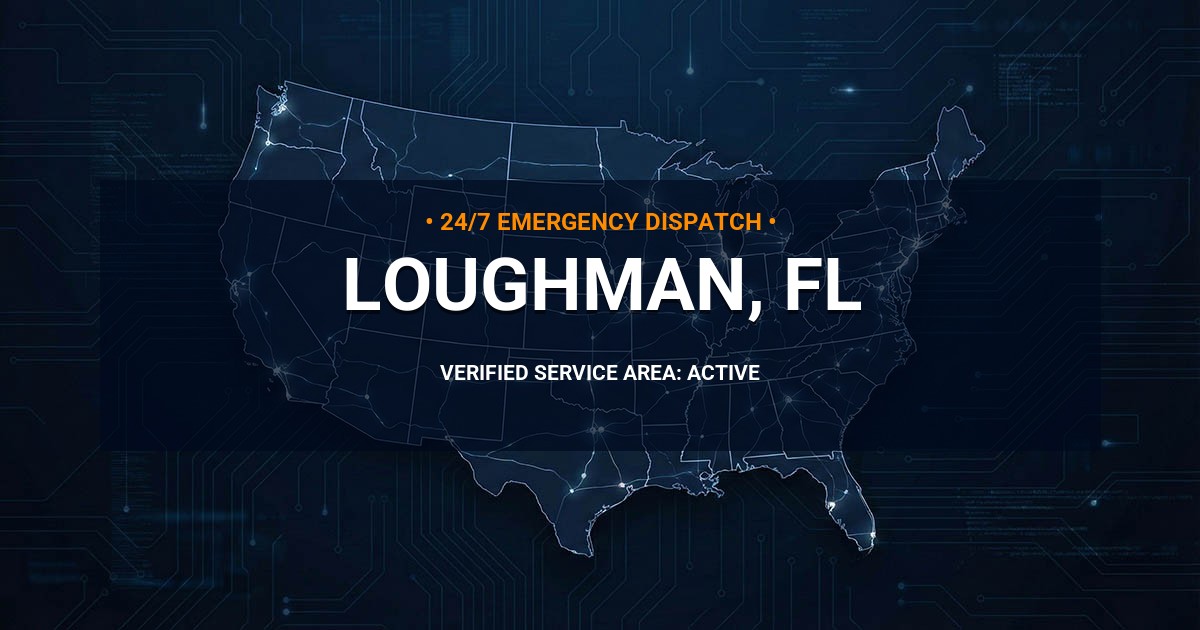 Emergency Plumbing Dispatch Map for Plumbing Services: Loughman, FL