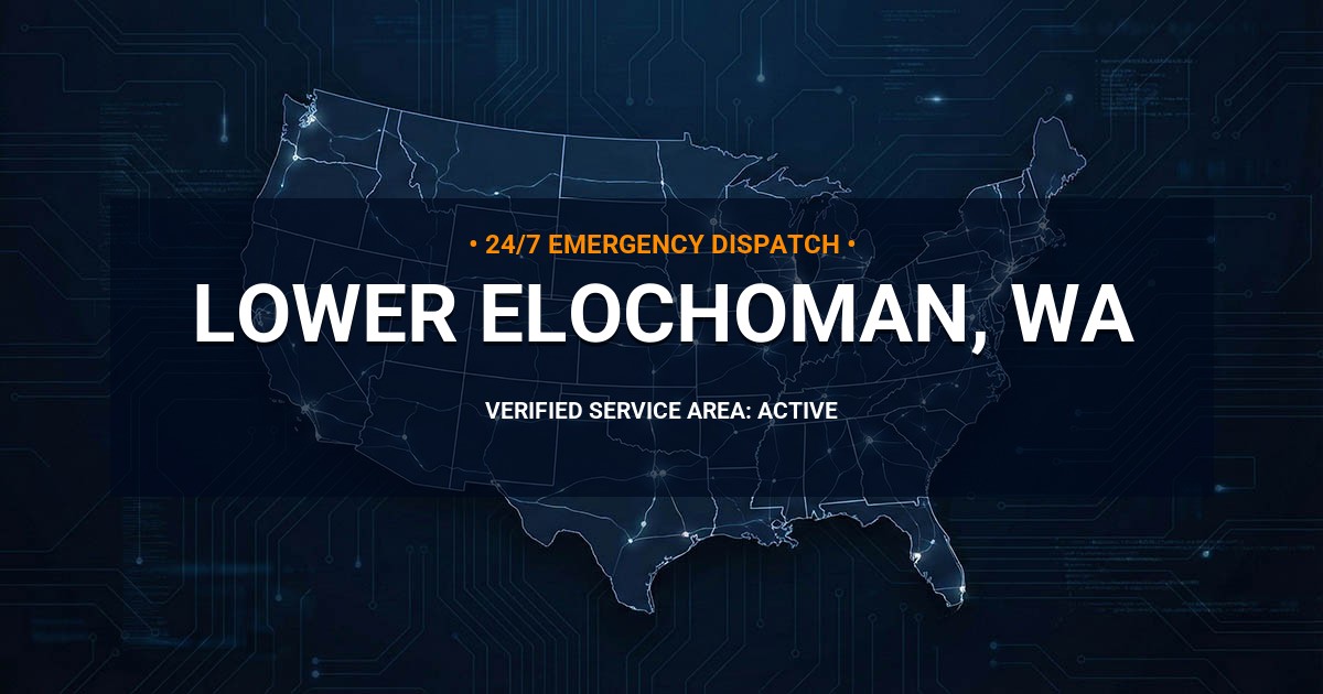 Emergency Plumbing Dispatch Map for Plumbing Services: Lower Elochoman, WA