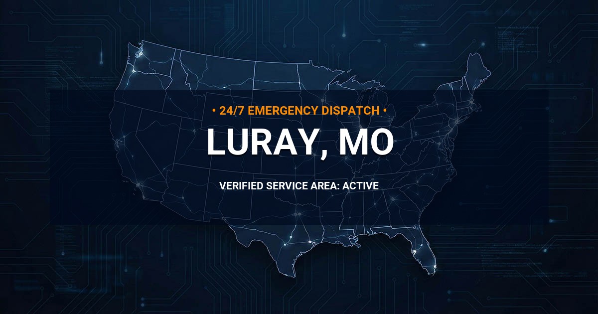 Emergency Plumbing Dispatch Map for Plumbing Services: Luray, MO