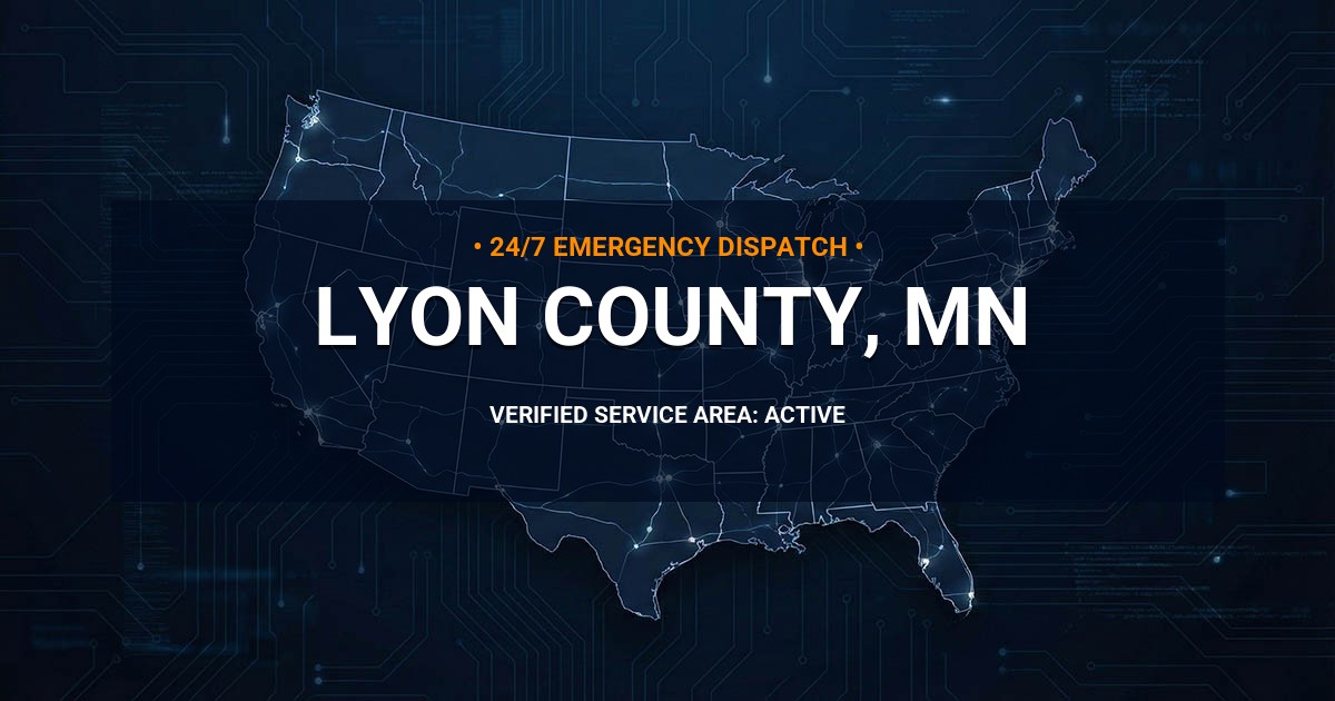 Emergency Plumbing Dispatch Map for Lyon County Plumbing Logistics