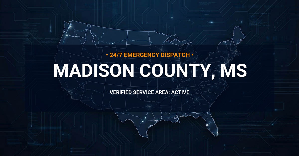 Emergency Plumbing Dispatch Map for Madison County Plumbing Logistics
