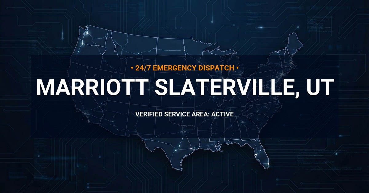 Emergency Plumbing Dispatch Map for Plumbing Services: Marriott-Slaterville, UT