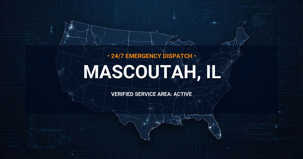 Emergency Plumbing Dispatch Map for Plumbing Services: Mascoutah, IL