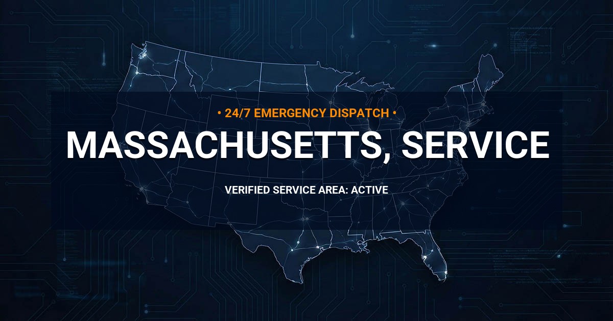 Emergency Plumbing Dispatch Map for Massachusetts Plumbing Administration