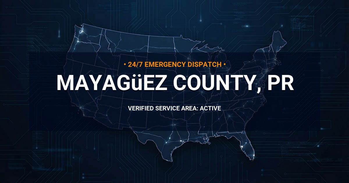 Emergency Plumbing Dispatch Map for Mayagüez County Plumbing Logistics