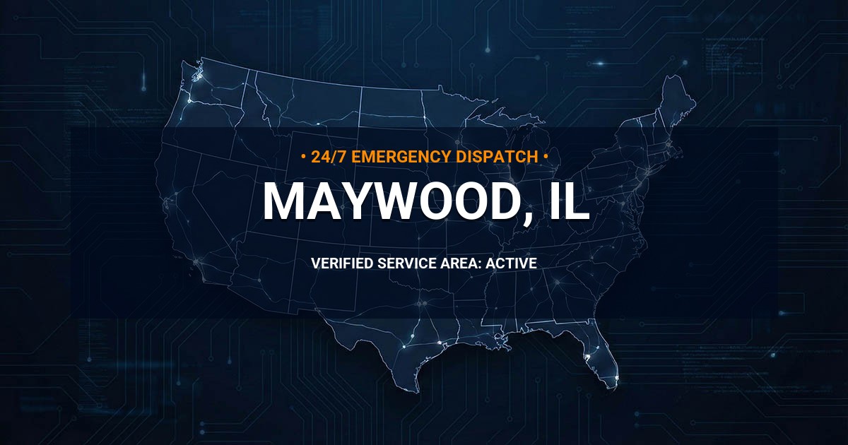 Emergency Plumbing Dispatch Map for Plumbing Services: Maywood, IL