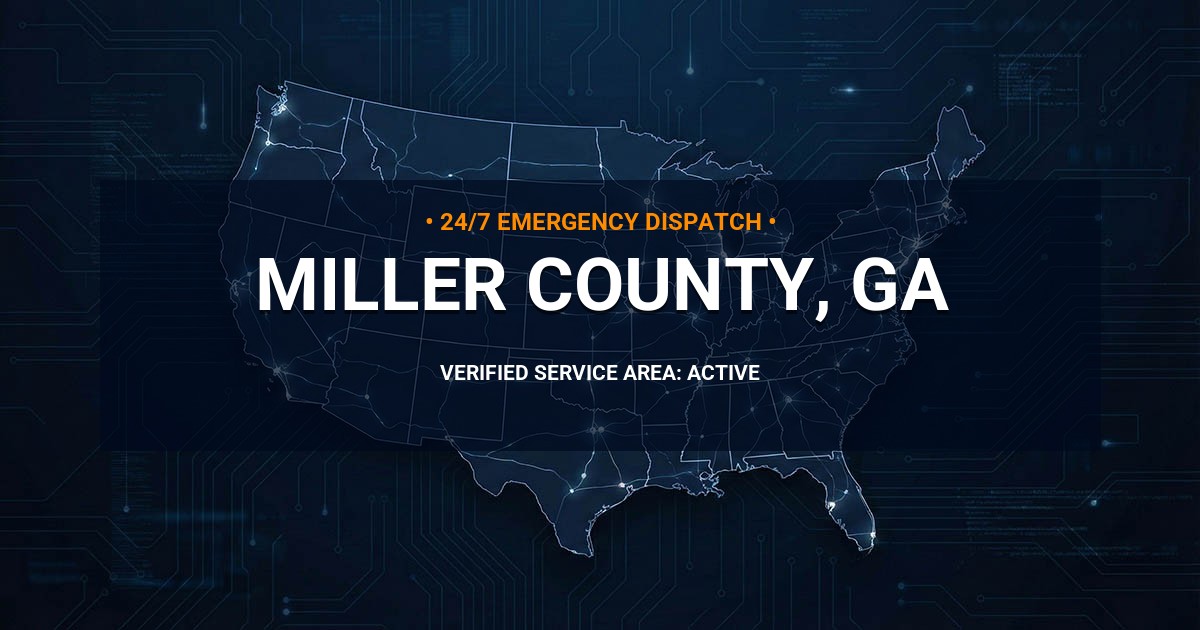 Emergency Plumbing Dispatch Map for Miller County Plumbing Logistics