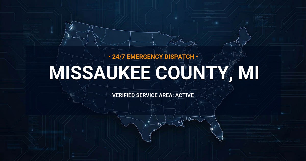 Emergency Plumbing Dispatch Map for Missaukee County Plumbing Logistics