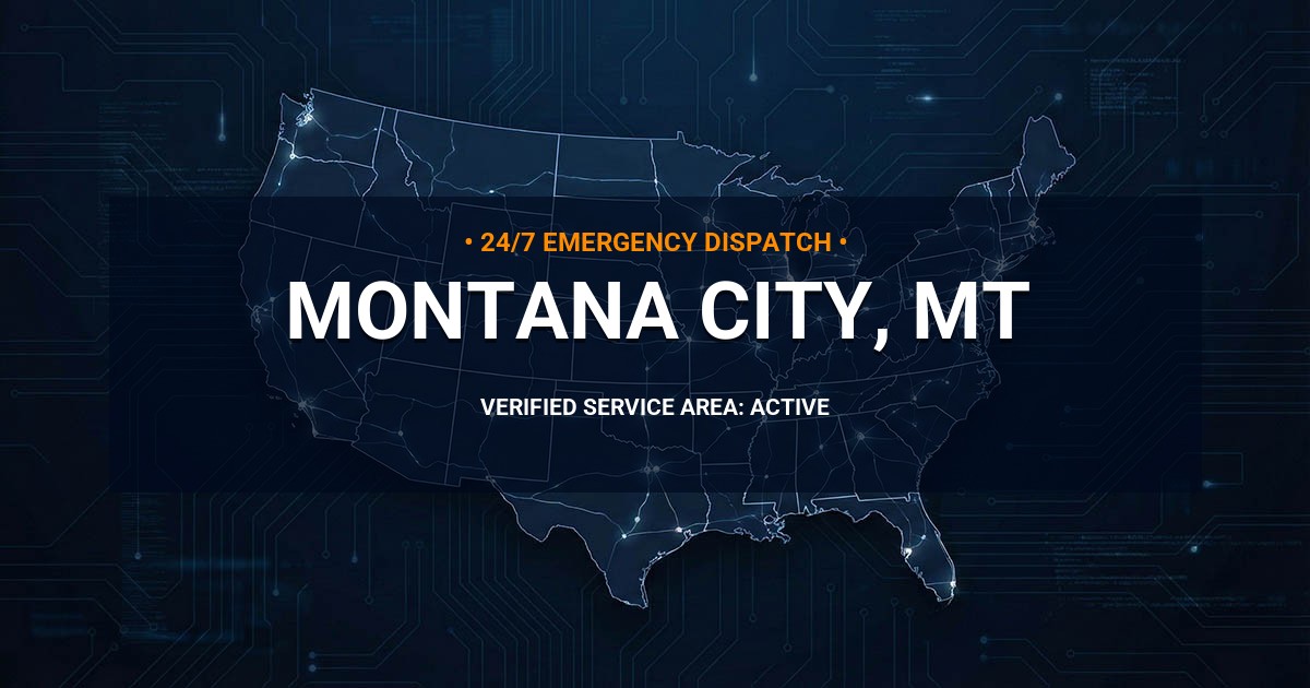 Emergency Plumbing Dispatch Map for Plumbing Services: Montana City, MT