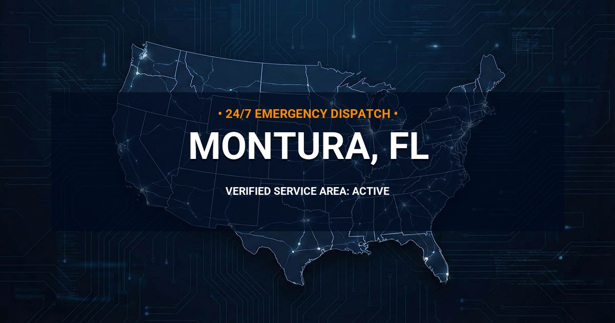 Emergency Plumbing Dispatch Map for Plumbing Services: Montura, FL