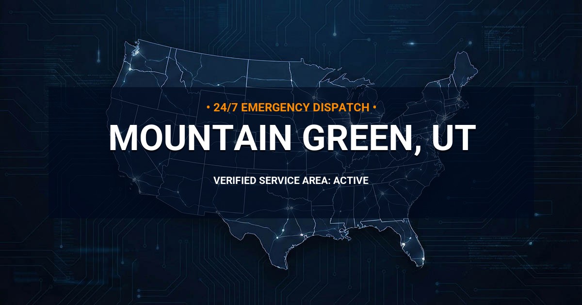 Emergency Plumbing Dispatch Map for Plumbing Services: Mountain Green, UT