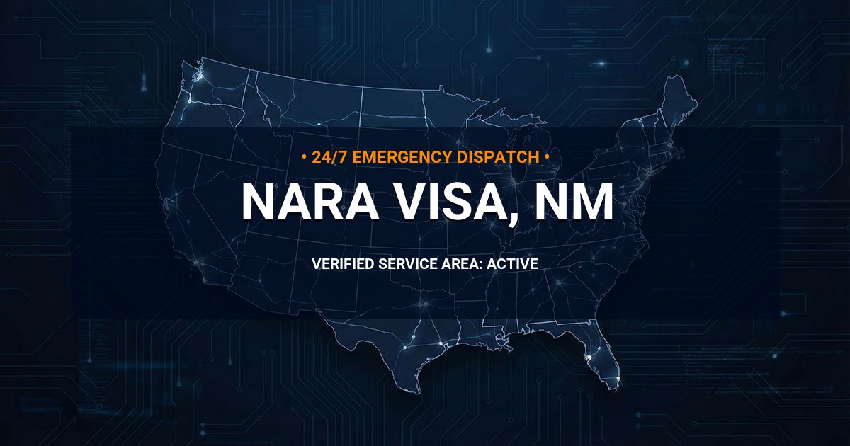 Emergency Plumbing Dispatch Map for Plumbing Services: Nara Visa, NM