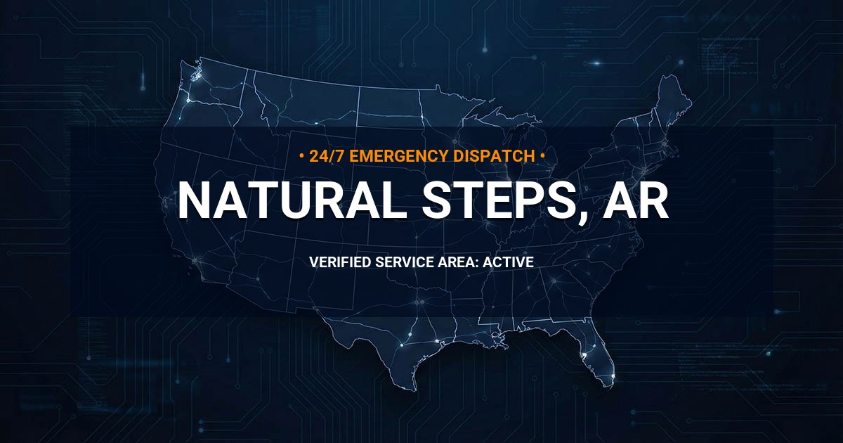 Emergency Plumbing Dispatch Map for Plumbing Services: Natural Steps, AR