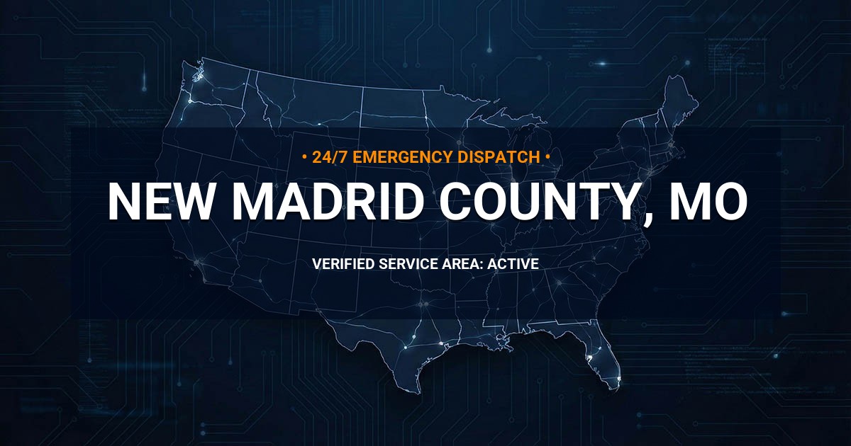 Emergency Plumbing Dispatch Map for New Madrid County Plumbing Logistics