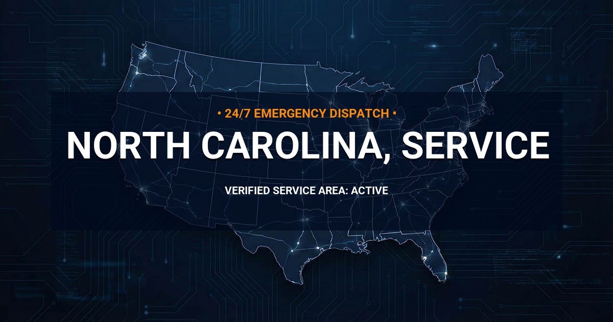 Emergency Plumbing Dispatch Map for North Carolina Plumbing Administration