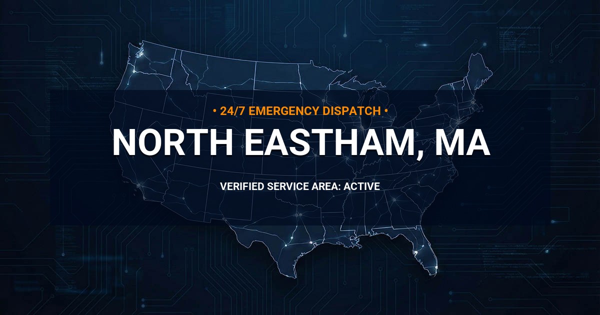 Emergency Plumbing Dispatch Map for Plumbing Services: North Eastham, MA