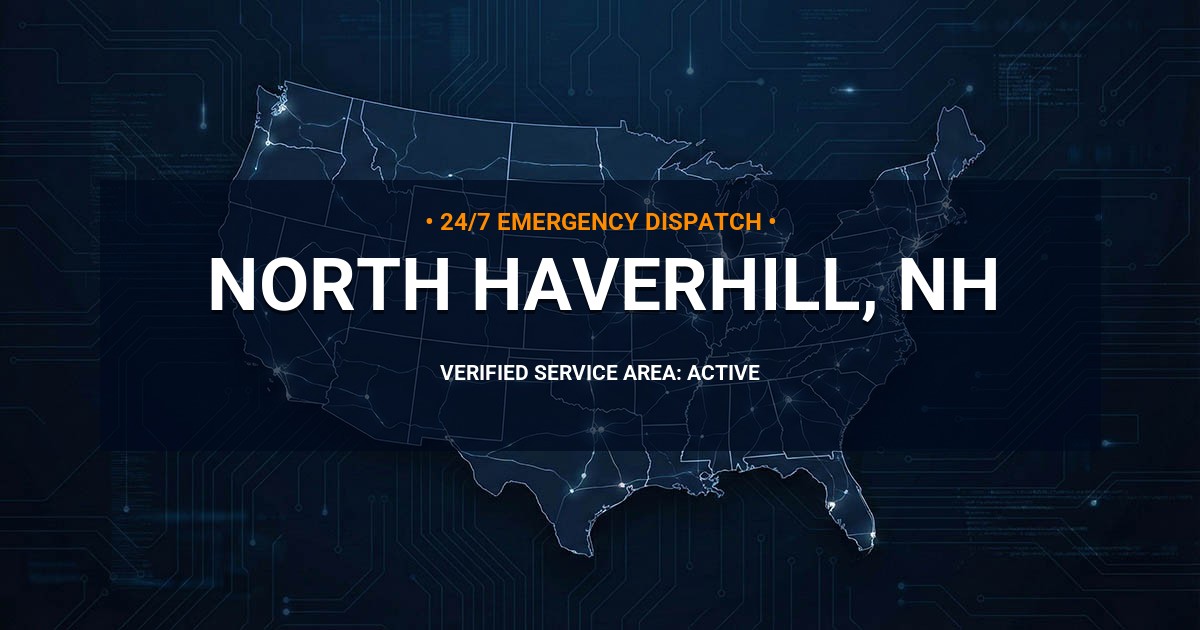 Emergency Plumbing Dispatch Map for Plumbing Services: North Haverhill, NH
