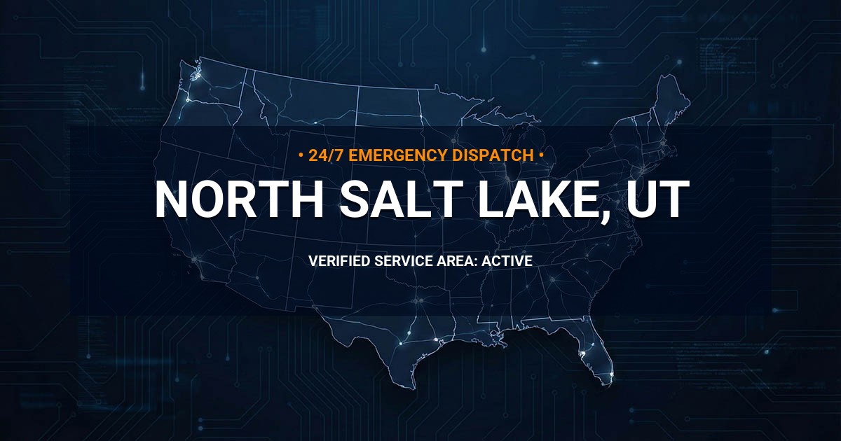 Emergency Plumbing Dispatch Map for Plumbing Services: North Salt Lake, UT