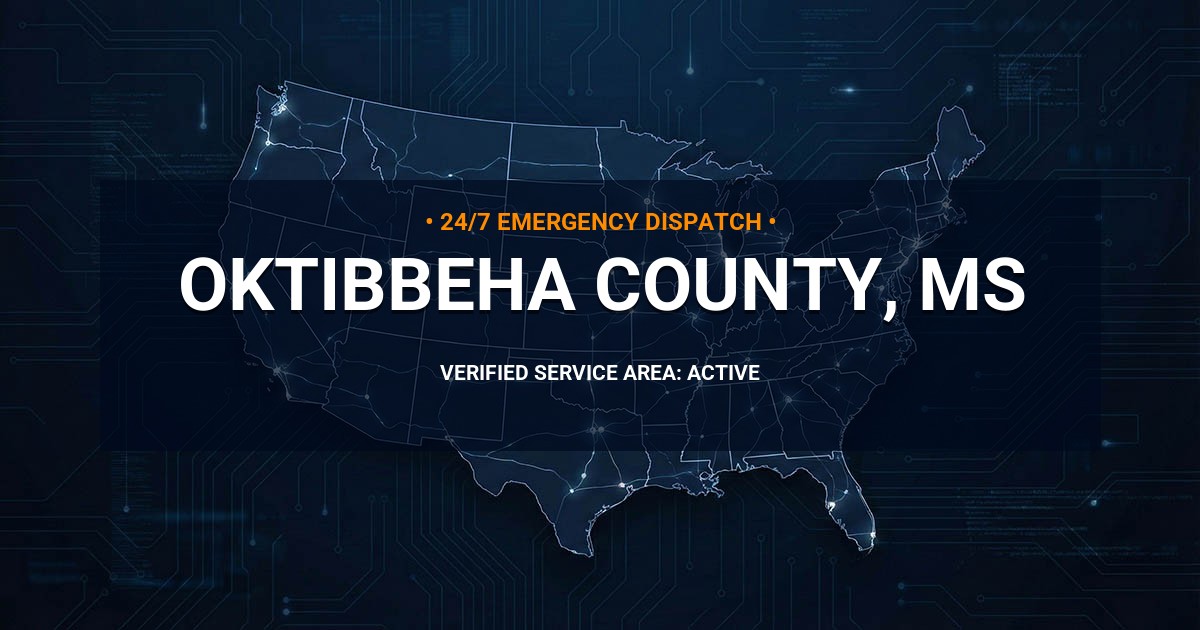 Emergency Plumbing Dispatch Map for Oktibbeha County Plumbing Logistics