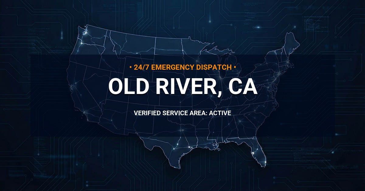 Emergency Plumbing Dispatch Map for Plumbing Services: Old River, CA
