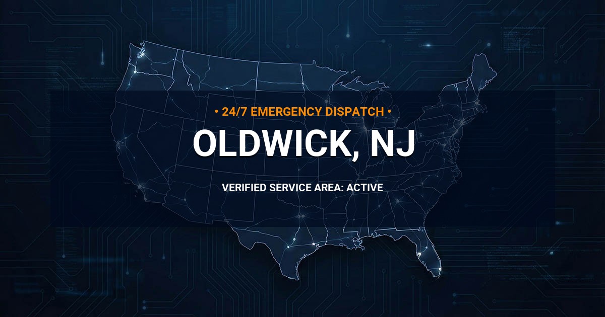 Emergency Plumbing Dispatch Map for Plumbing Services: Oldwick, NJ