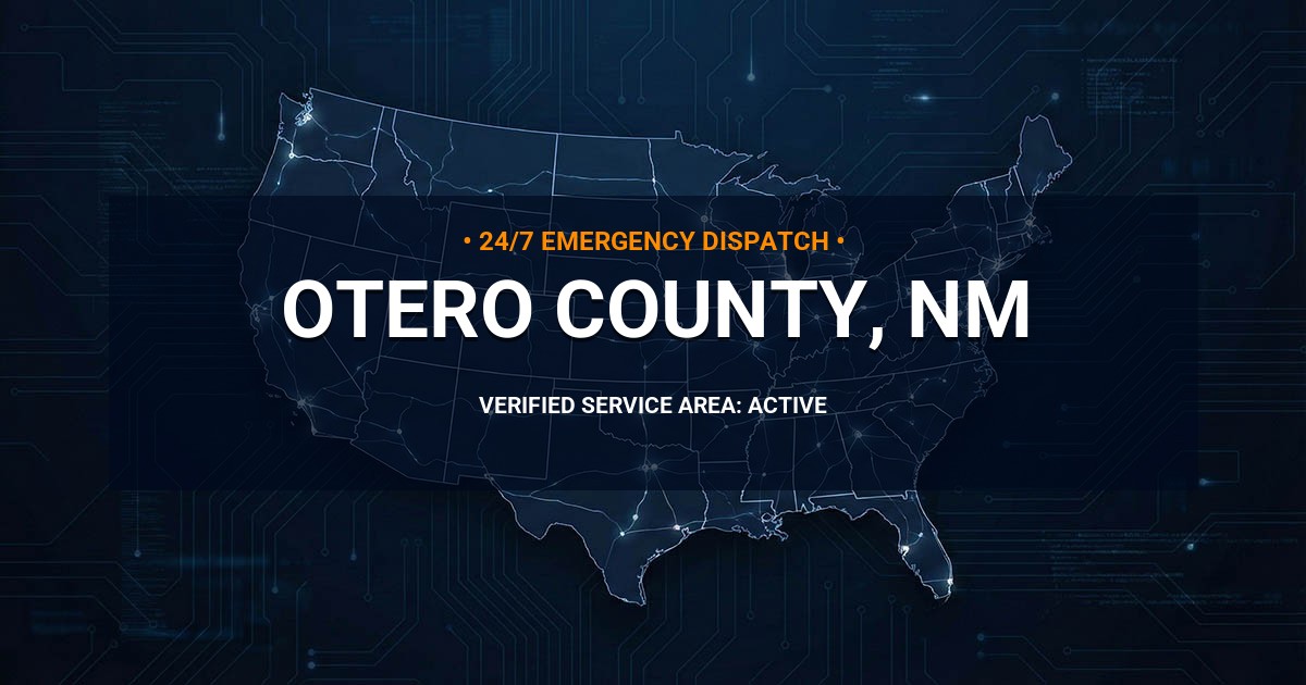 Emergency Plumbing Dispatch Map for Otero County Plumbing Logistics
