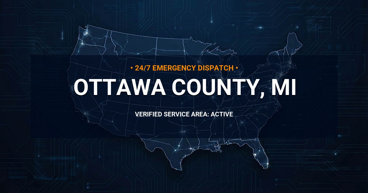 Emergency Plumbing Dispatch Map for Ottawa County Plumbing Logistics