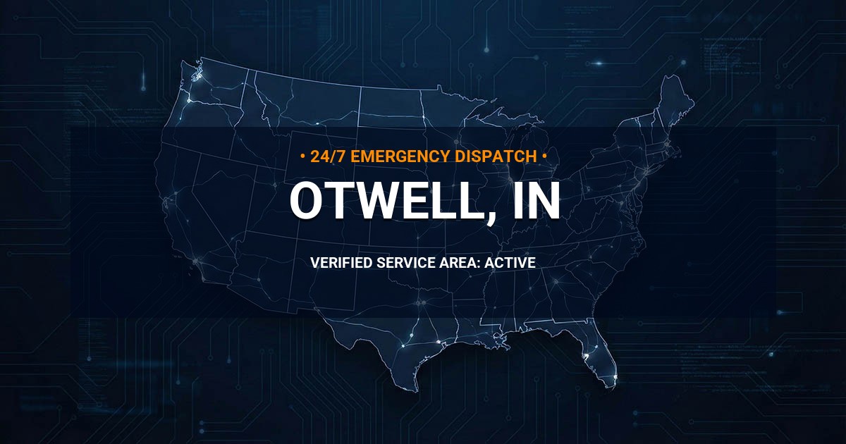Emergency Plumbing Dispatch Map for Plumbing Services: Otwell, IN