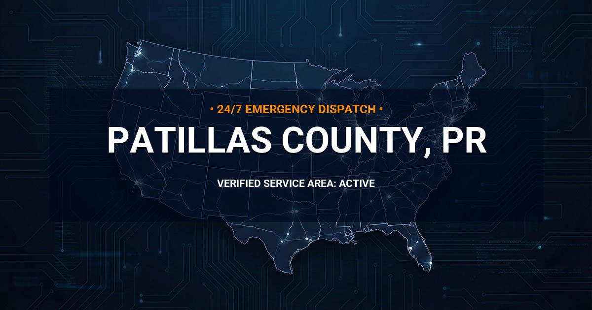 Emergency Plumbing Dispatch Map for Patillas County Plumbing Logistics