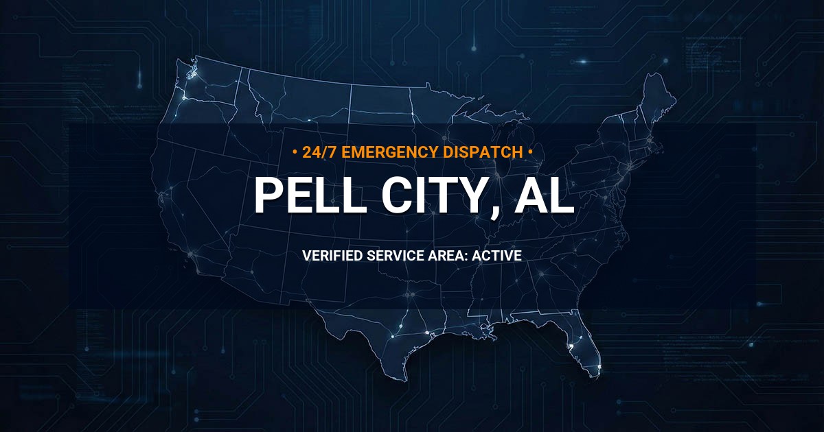 Emergency Plumbing Dispatch Map for Plumbing Services: Pell City, AL