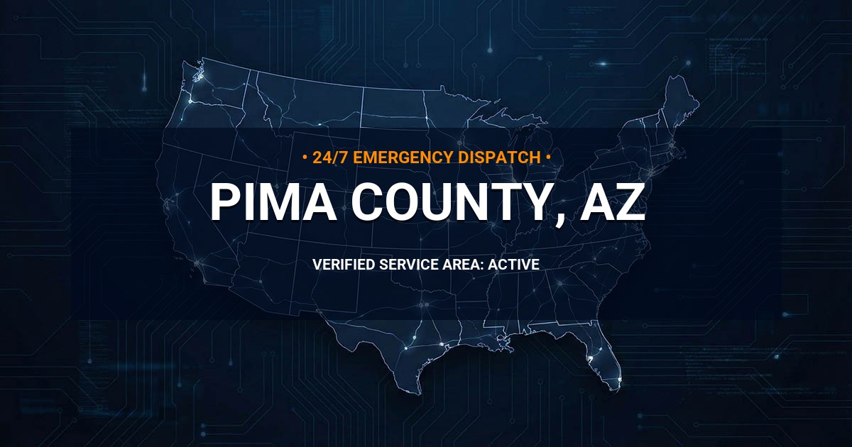 Emergency Plumbing Dispatch Map for Pima County Plumbing Logistics