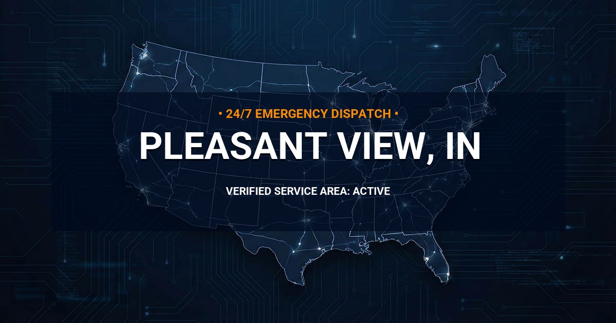 Emergency Plumbing Dispatch Map for Plumbing Services: Pleasant View, IN
