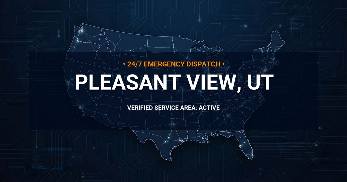 Emergency Plumbing Dispatch Map for Plumbing Services: Pleasant View, UT