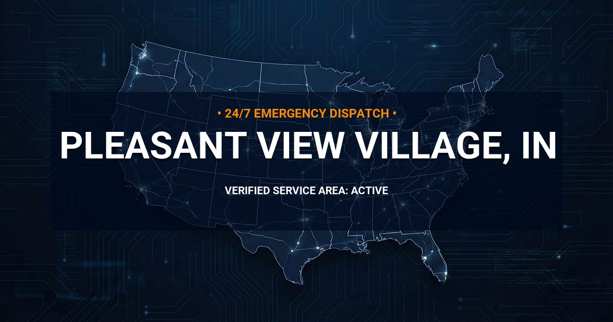 Emergency Plumbing Dispatch Map for Plumbing Services: Pleasant View Village, IN