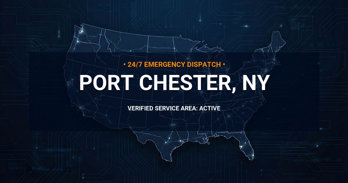 Emergency Plumbing Dispatch Map for Plumbing Services: Port Chester, NY
