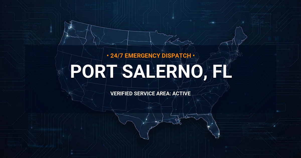 Emergency Plumbing Dispatch Map for Plumbing Services: Port Salerno, FL