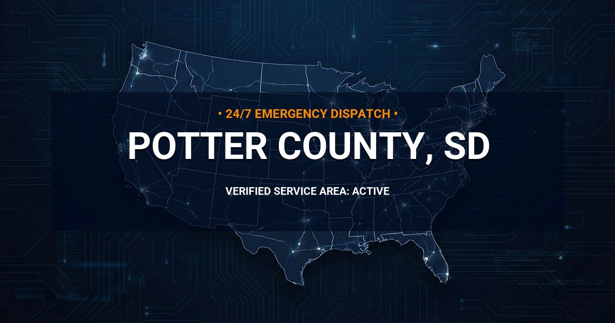 Emergency Plumbing Dispatch Map for Potter County Plumbing Logistics