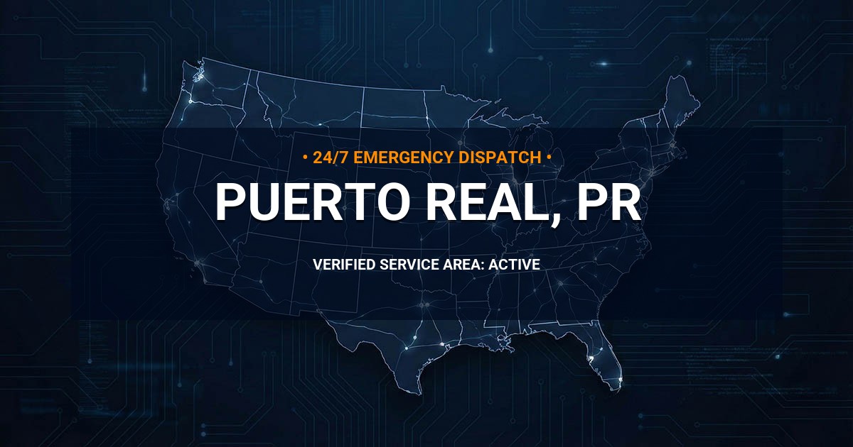 Emergency Plumbing Dispatch Map for Plumbing Services: Puerto Real, PR