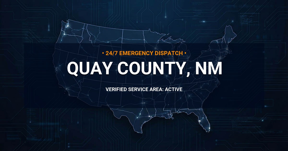 Emergency Plumbing Dispatch Map for Quay County Plumbing Logistics