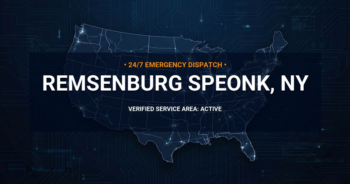Emergency Plumbing Dispatch Map for Plumbing Services: Remsenburg-Speonk, NY