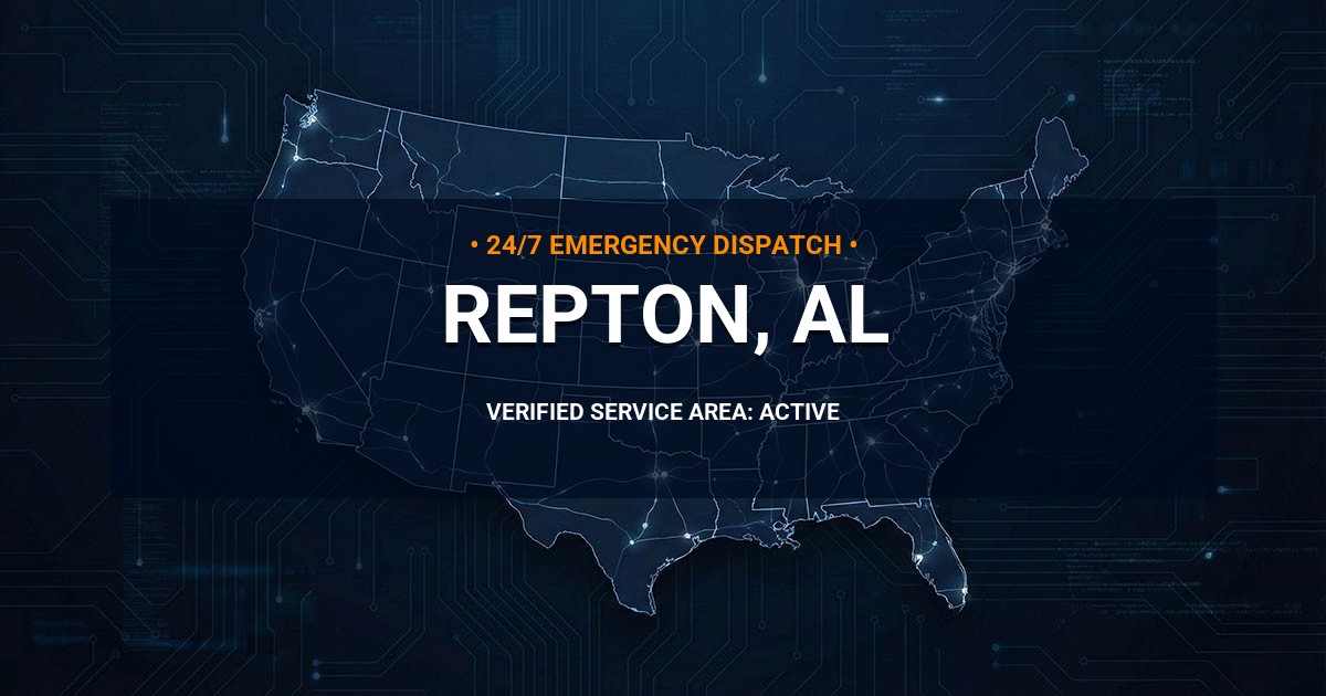 Emergency Plumbing Dispatch Map for Plumbing Services: Repton, AL