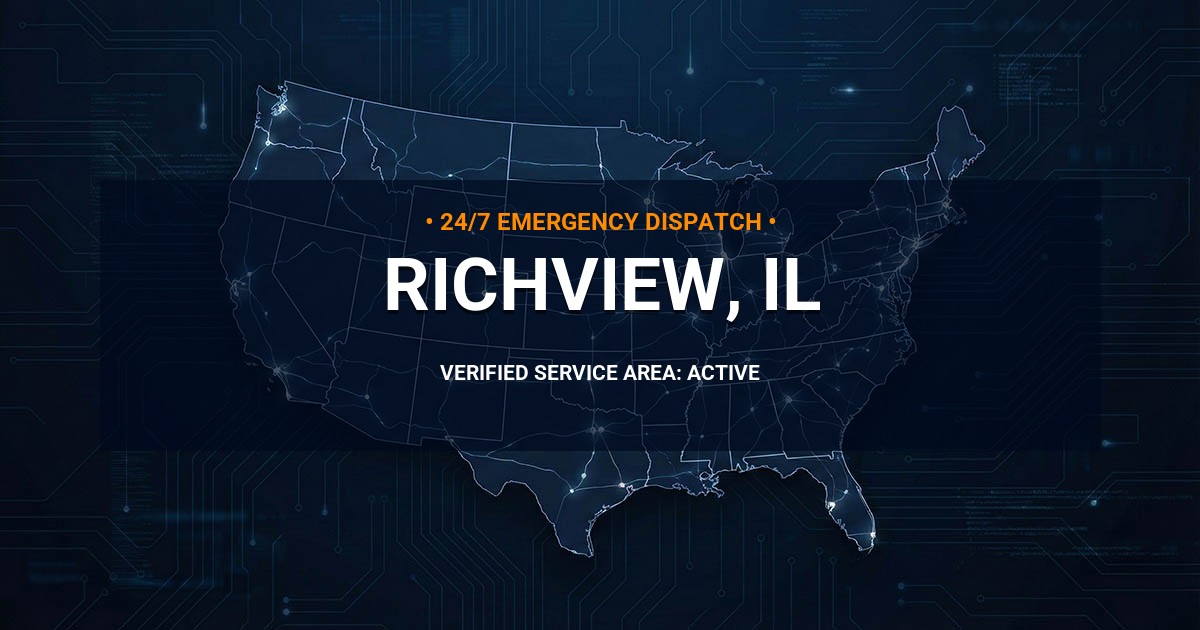 Emergency Plumbing Dispatch Map for Plumbing Services: Richview, IL