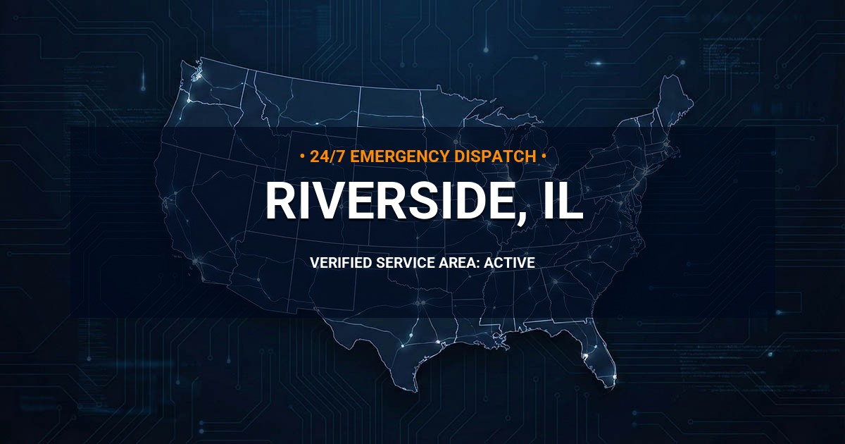 Emergency Plumbing Dispatch Map for Plumbing Services: Riverside, IL