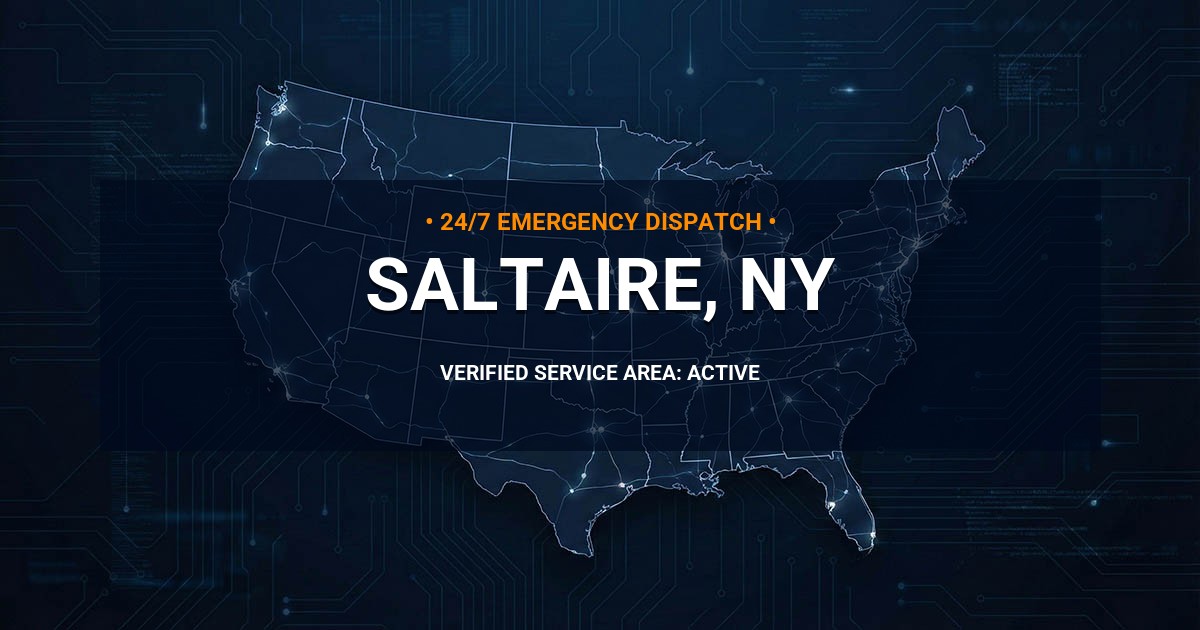 Emergency Plumbing Dispatch Map for Plumbing Services: Saltaire, NY