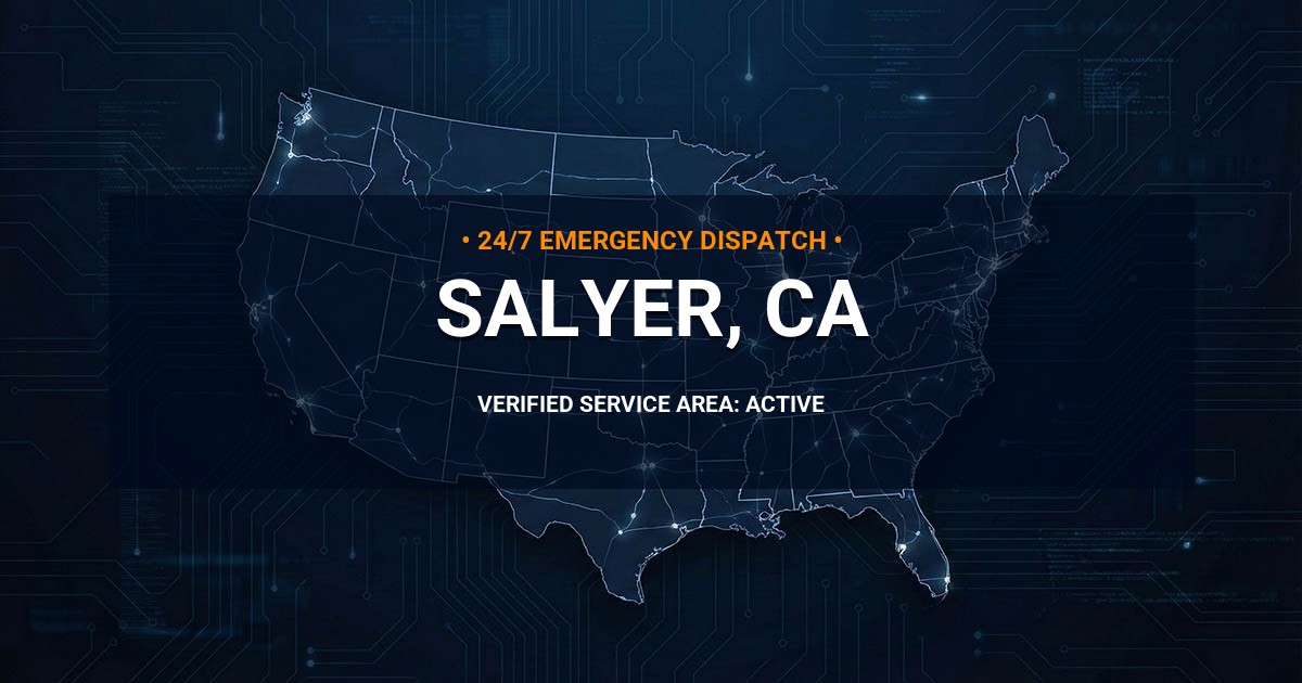 Emergency Plumbing Dispatch Map for Plumbing Services: Salyer, CA