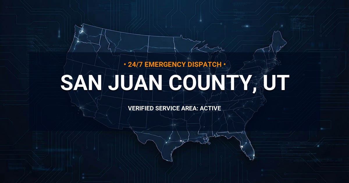 Emergency Plumbing Dispatch Map for San Juan County Plumbing Logistics