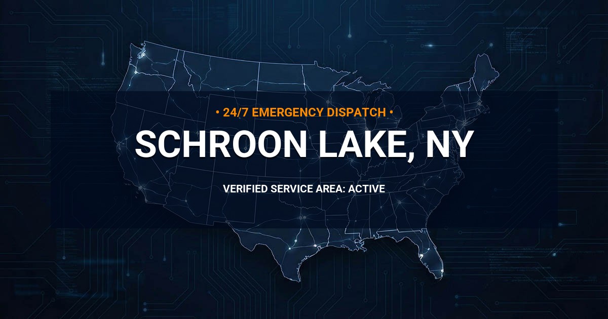 Emergency Plumbing Dispatch Map for Plumbing Services: Schroon Lake, NY