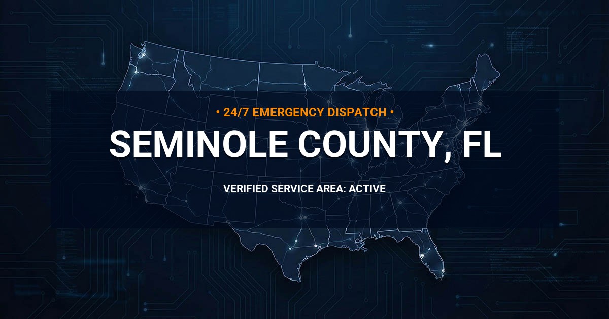 Emergency Plumbing Dispatch Map for Seminole County Plumbing Logistics