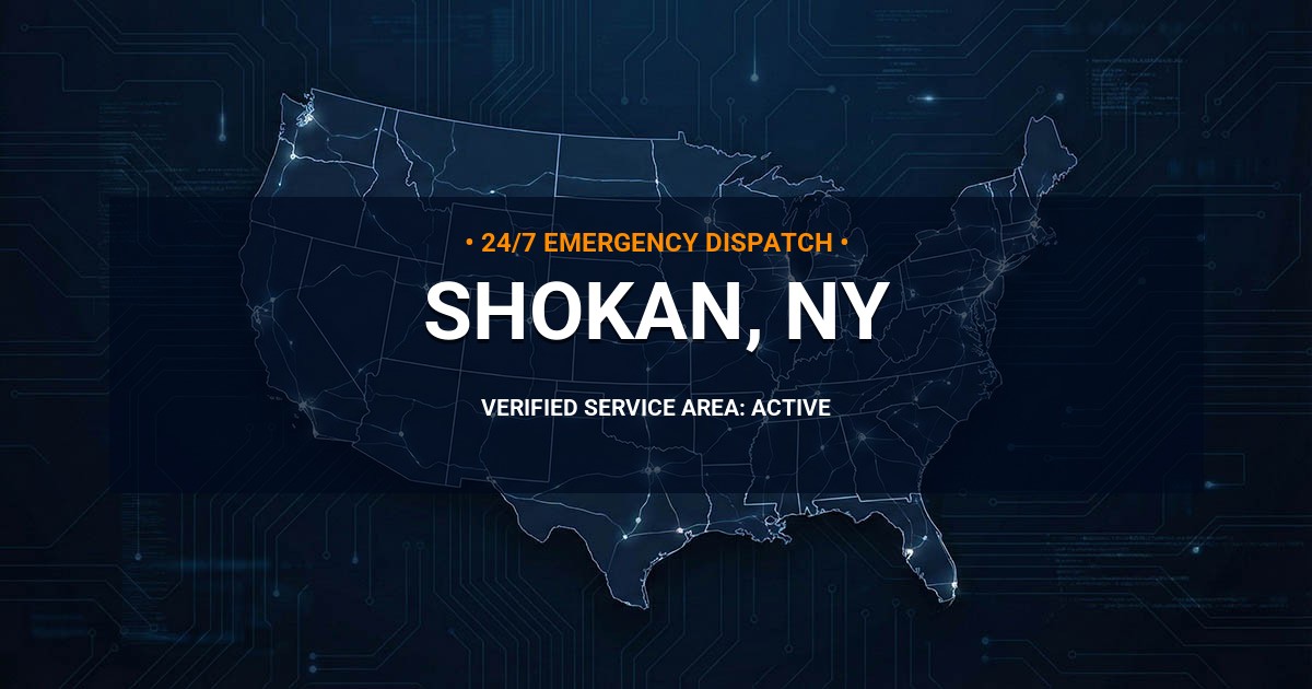 Emergency Plumbing Dispatch Map for Plumbing Services: Shokan, NY
